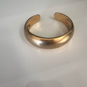 Madewell Gold Cuff Bracelet | Brushed Matte Metal | Classic Minimal Jewelry